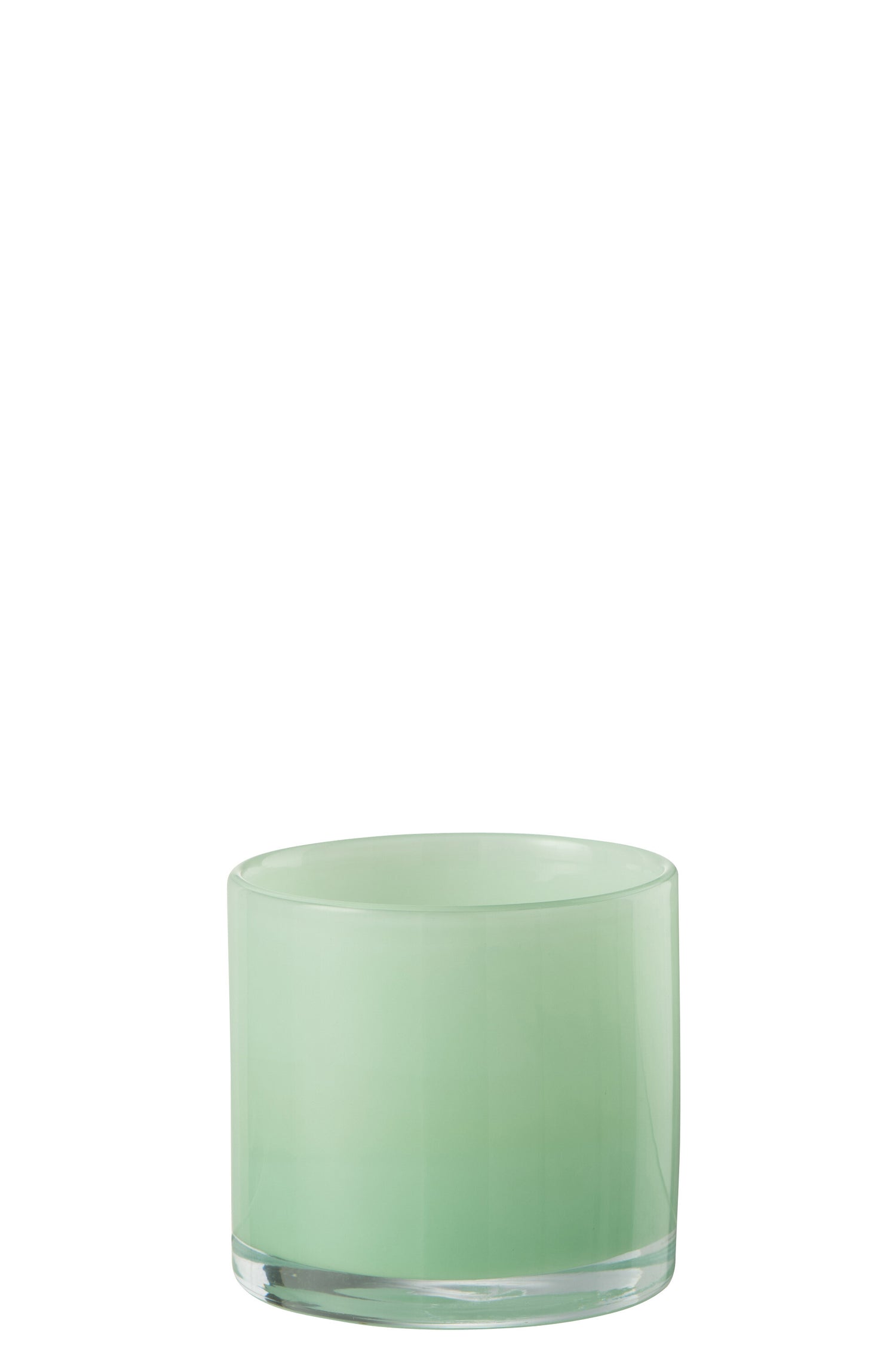J-Line windlicht Jade - glas - lichtgroen - small