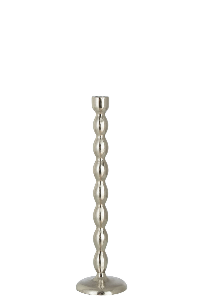 J-Line kandelaar Bollen Mat - aluminium - zilver - large