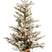 Vaxo Flocked verlichte tafelkerstboom - 91 cm - Wit geflockt groen -