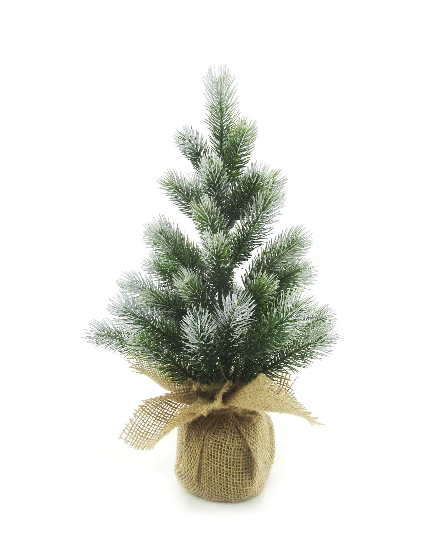 Alpha Frost tafelkerstboom - 40 cm - Groen geflockt - Ø20 cm - 49 tips