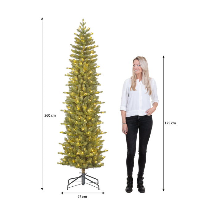 Black Box Trees Harma Kunstkerstboom met Verlichting - H260 x Ø73 cm