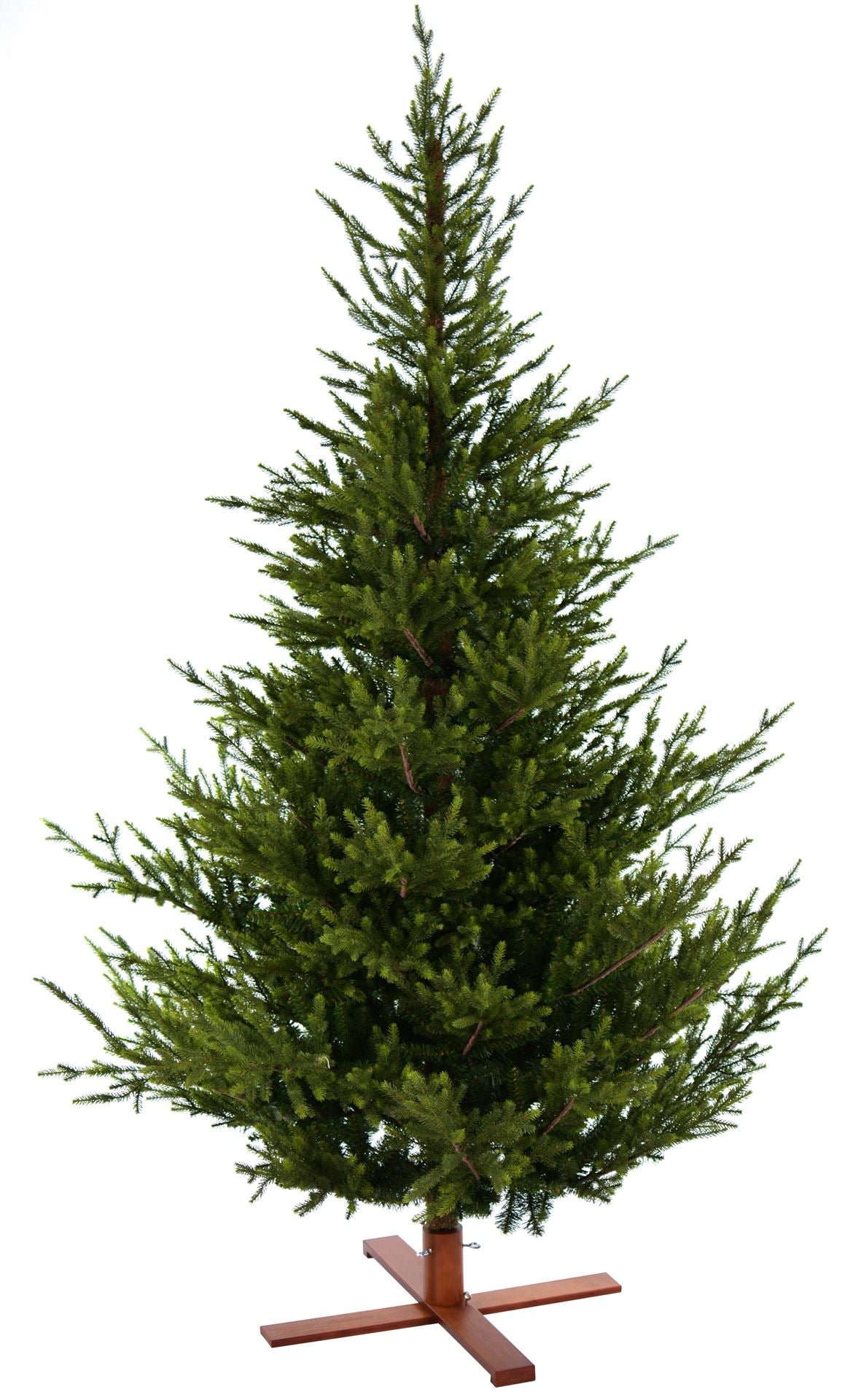 Sami Mountain Spruce Wood kunstkerstboom - 243 cm - Donkergroen - Ø155