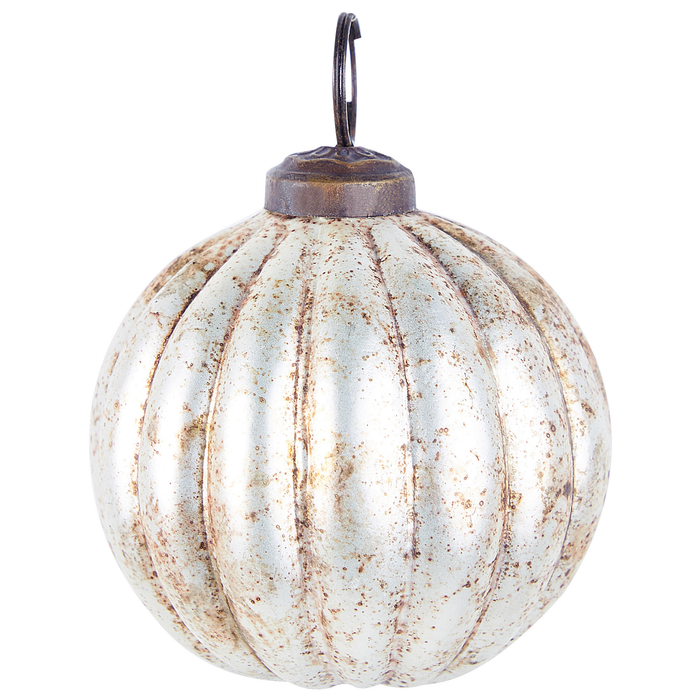 Beliani - IVOIRE - Kerstballen set van 6 - Zilver - Glas