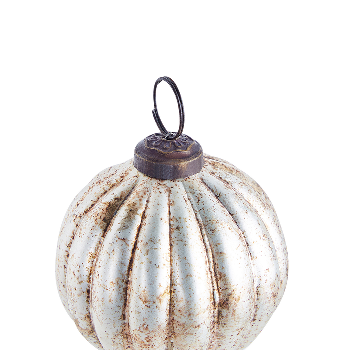 Beliani - IVOIRE - Kerstballen set van 6 - Zilver - Glas