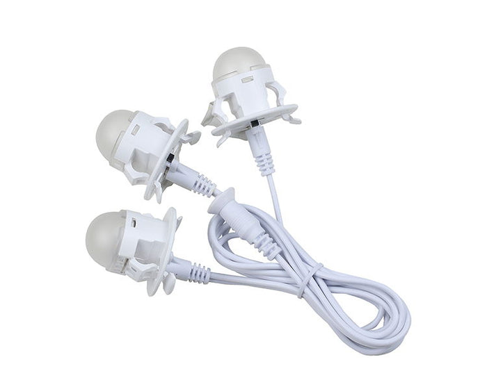 LEMAX - Three Led Light String Moonlan 12x4x20 cm Kersthuisje