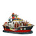 LuVille Sinterklaas Miniatuur Pakjesboot met Verlichting - H19 cm