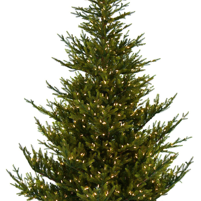 Sami Mountain Spruce Wood verlichte kunstkerstboom - 243 cm -