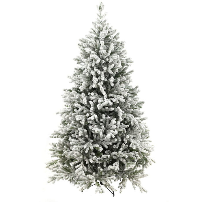 Snowy Hamilton Hinged kunstkerstboom - 213 cm - Wit geflockt