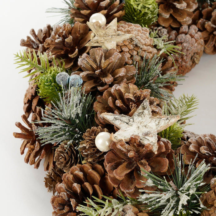 House of Seasons Kerstkrans - Ø50 cm - Bruin