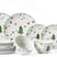 Studio Tavola Kerstservies - Porselein - Rood - 18-delig | 6 personen