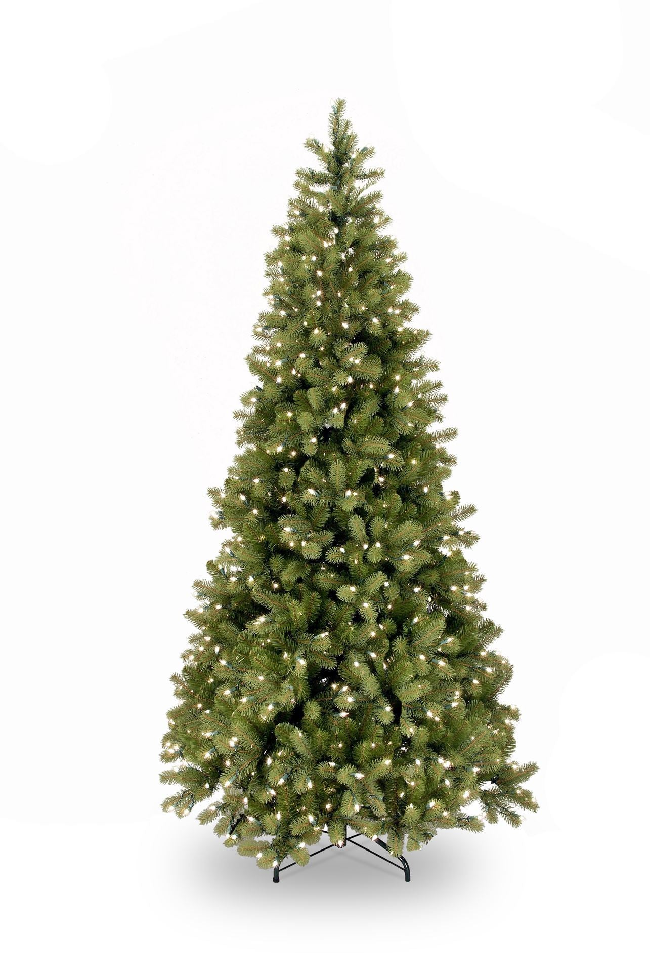 Poly Bayberry Slim verlichte kunstkerstboom - 228 cm - Groen - Ø109 cm