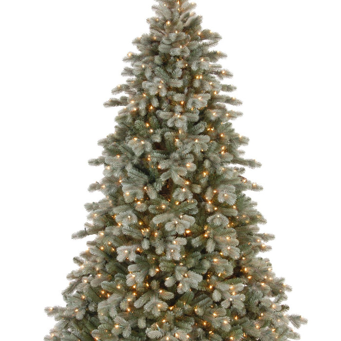 Poly Frosted Colorado Hinged verlichte kunstkerstboom - 213 cm -