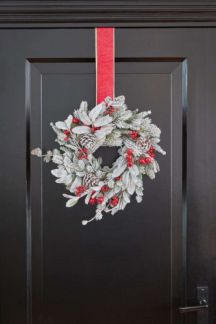 House of Seasons Belfort Kerstkrans - Ø30 cm - Groen