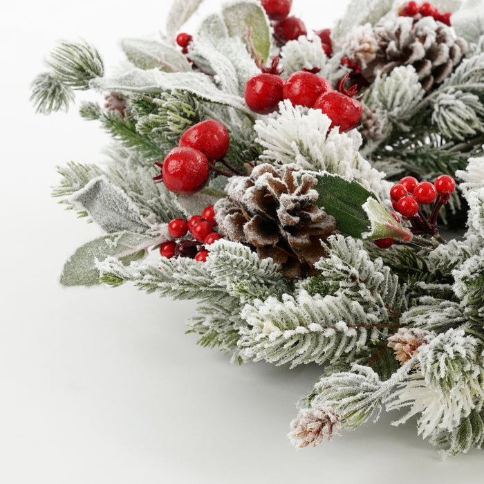 House of Seasons Belfort Kerstkrans - Ø30 cm - Groen