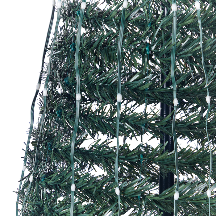 Beliani-SAARLOQ-LED kerstboom-Groen-188 cm- Synthetisch materiaal