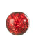 J-Line decoratie Bal Gevlekt - glas - rood|zwart - LED lichtjes