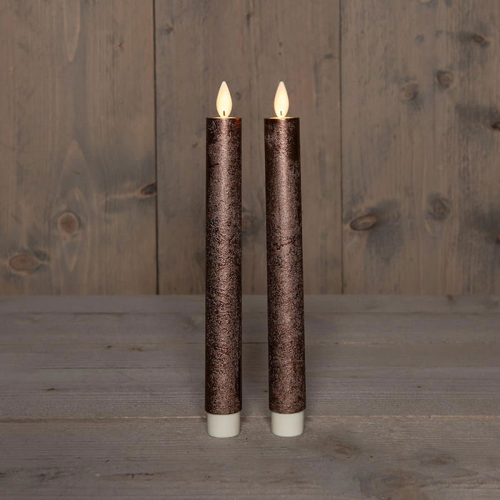 Anna's Collection - Dinerkaars rustiek wax bewegende vlam op batter...