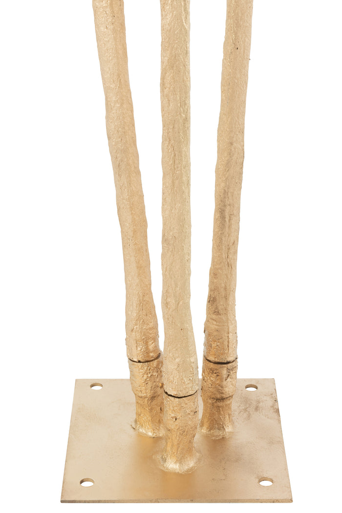 J-Line boom Kale Takken 3 Stammen - goud