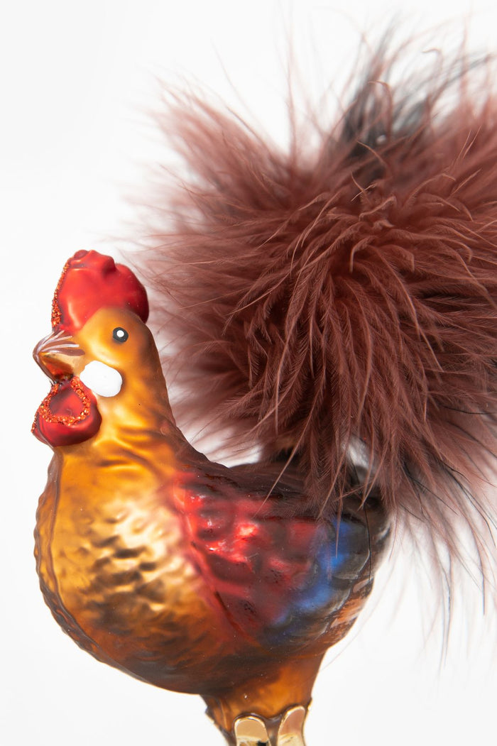 Sissy-Boy Kerst ornament haan clip