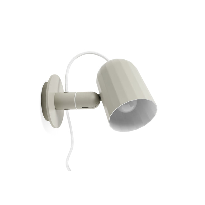 HAY Noc Button Wandlamp - Met Snoer - Off White