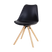 Essence Legno Eetkamerstoel Zwart - Houten Onderstel