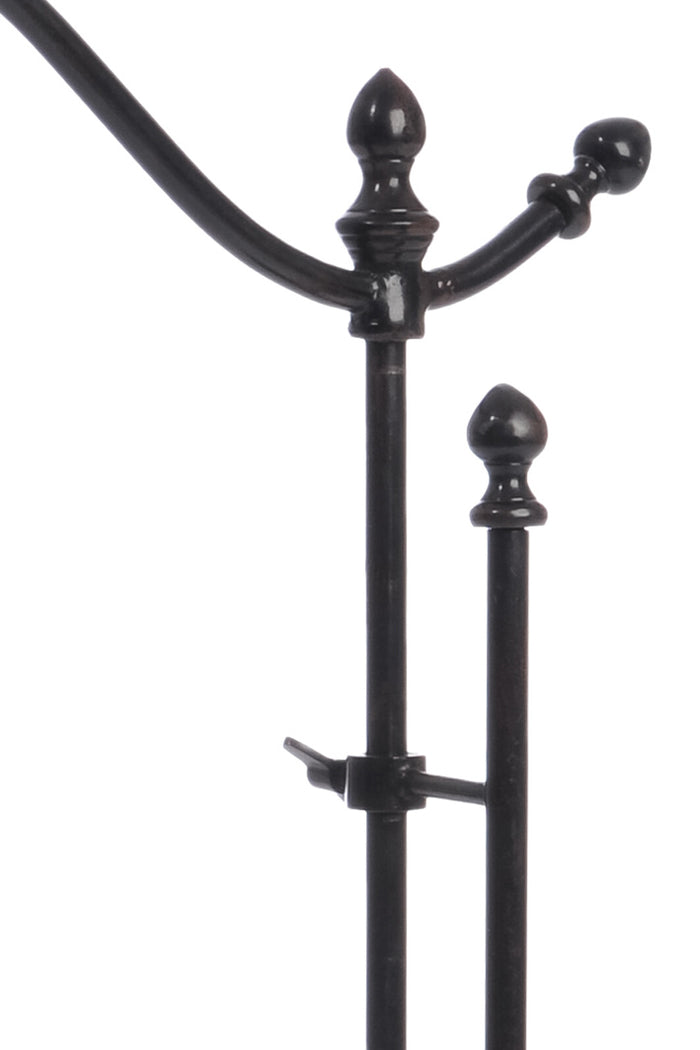 J-Line decoratie Engel Op Voet Vernist - hout - bruin - smal