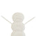 J-Line figuur Sneeuwman - hout - wit