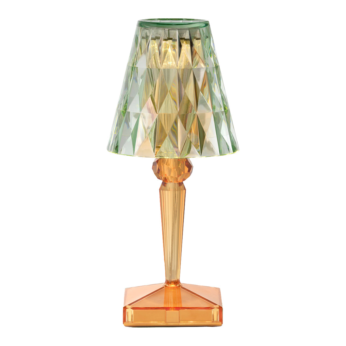 Kartell Battery Oplaadbare Tafellamp -  Mint Green / Pastel Orange