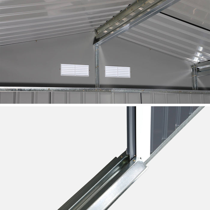 sweeek - 12,99 m² metalen tuinhuis