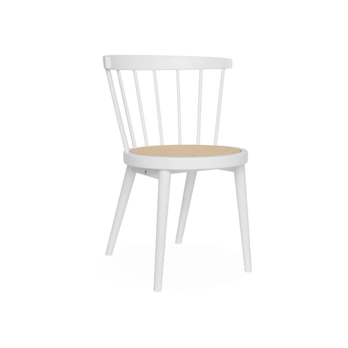 sweeek - Hout en rotan stoel, set van 2