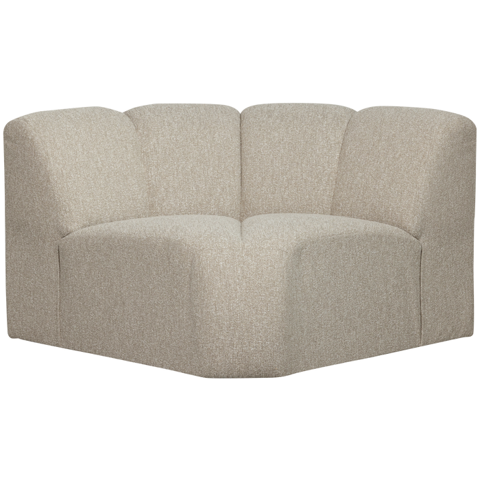 WOOOD Mojo Bank Hoekelement  - Bouclé - Beige Melange - 75x68x77