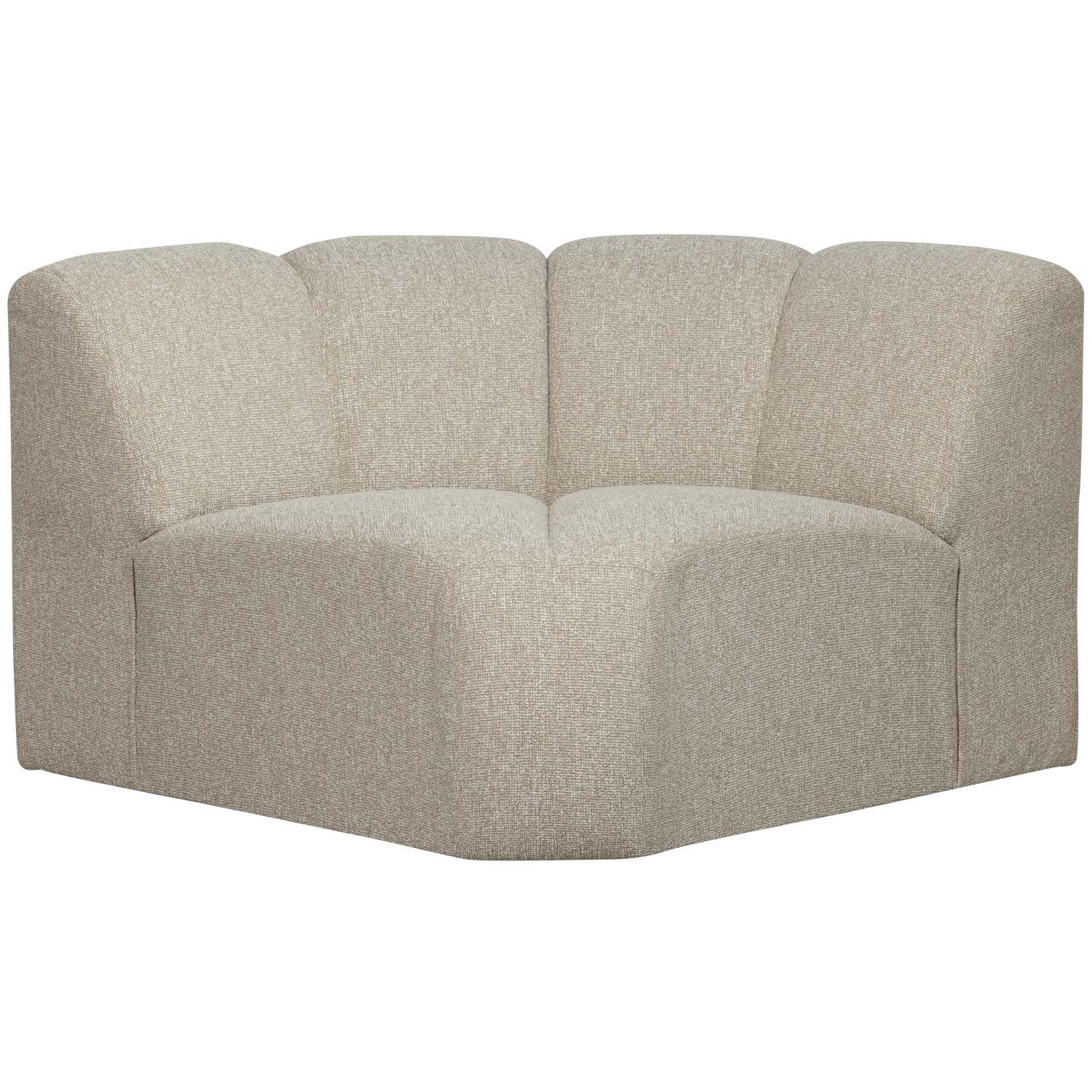 WOOOD Mojo Bank Hoekelement  - Bouclé - Beige Melange - 75x68x77