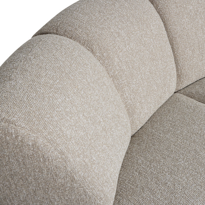 WOOOD Mojo Bank Hoekelement  - Bouclé - Beige Melange - 75x68x77