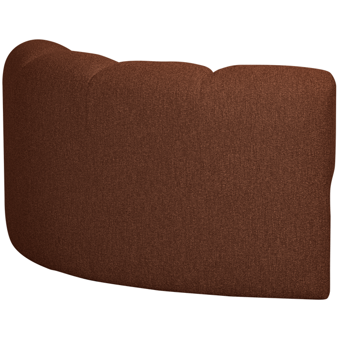 WOOOD Mojo Bank Hoekelement - Bouclé - Roest Bruin Melange - 75x68x77