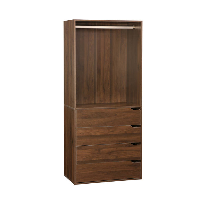 sweeek - Garderobemodule met 4 laden en 1 roede