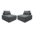 sweeek - Fauteuils corduroy 1 zitplaats (set van 2)
