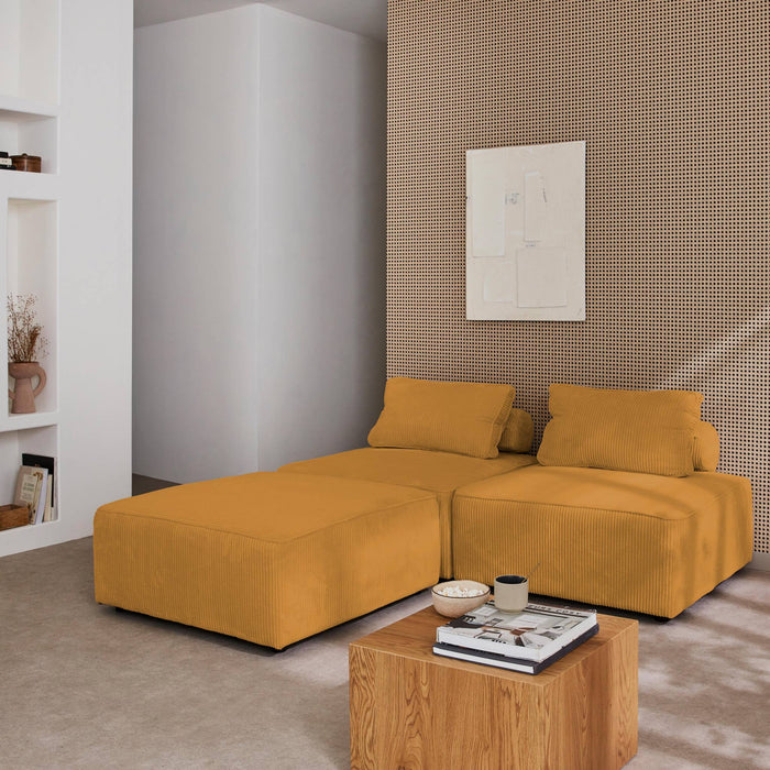 sweeek - Fauteuils corduroy 1 zitplaats (set van 3)