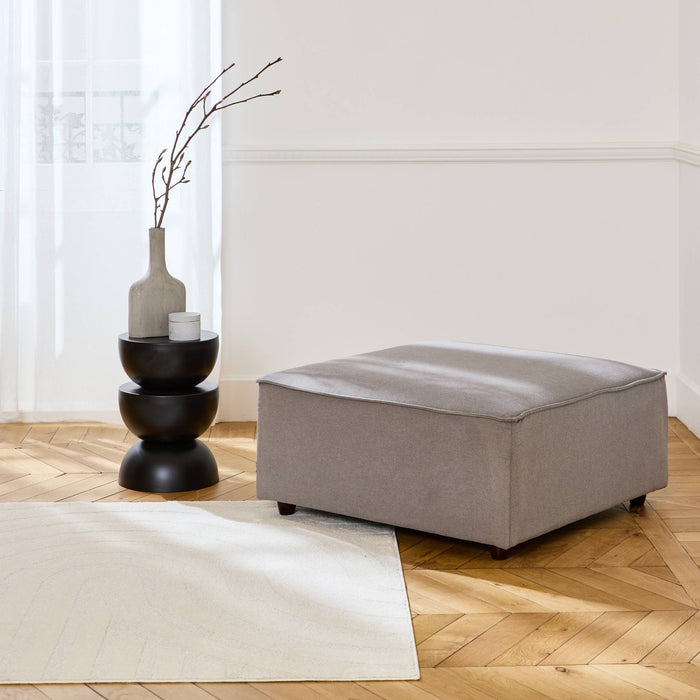 sweeek - Vierkante poef, L 91 x B 91 x H 44cm