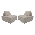 sweeek - Fauteuils corduroy 1 zitplaats (set van 2)