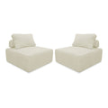 sweeek - Fauteuils corduroy 1 zitplaats (set van 2)