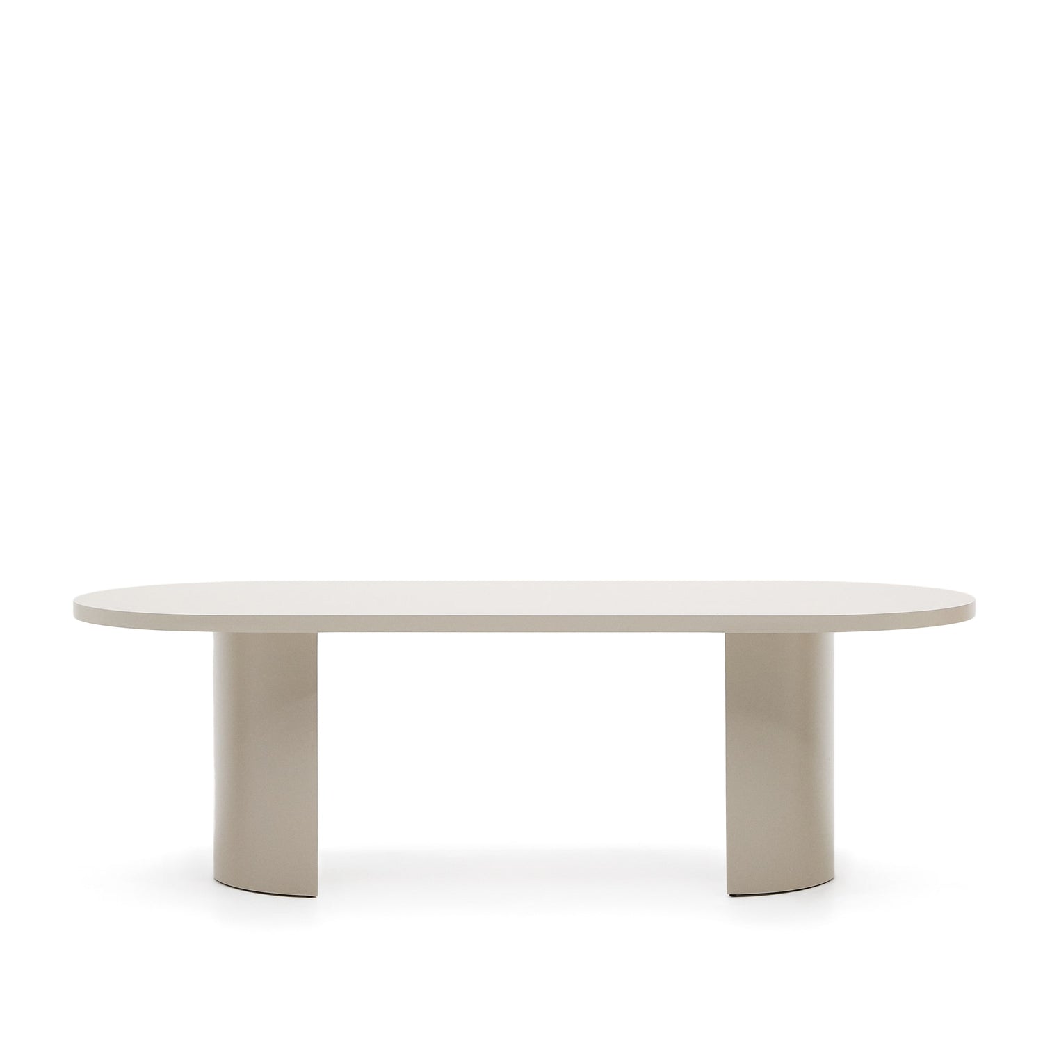 Kave Home - Nealy tafel in gelakt MDF in ecru afwerking 240 x 100 cm