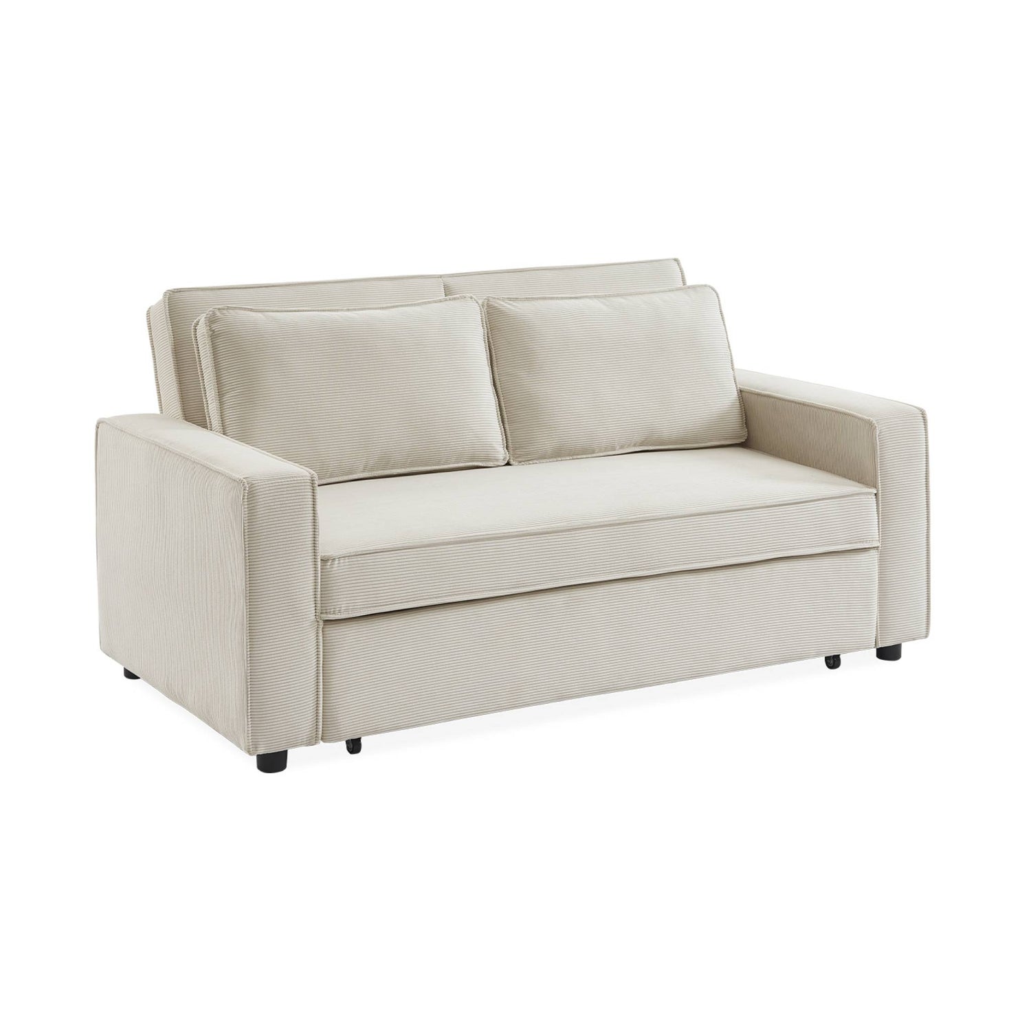 sweeek - 3-zits velours slaapbank B 172,5 x D 91,5 x 88,5cm