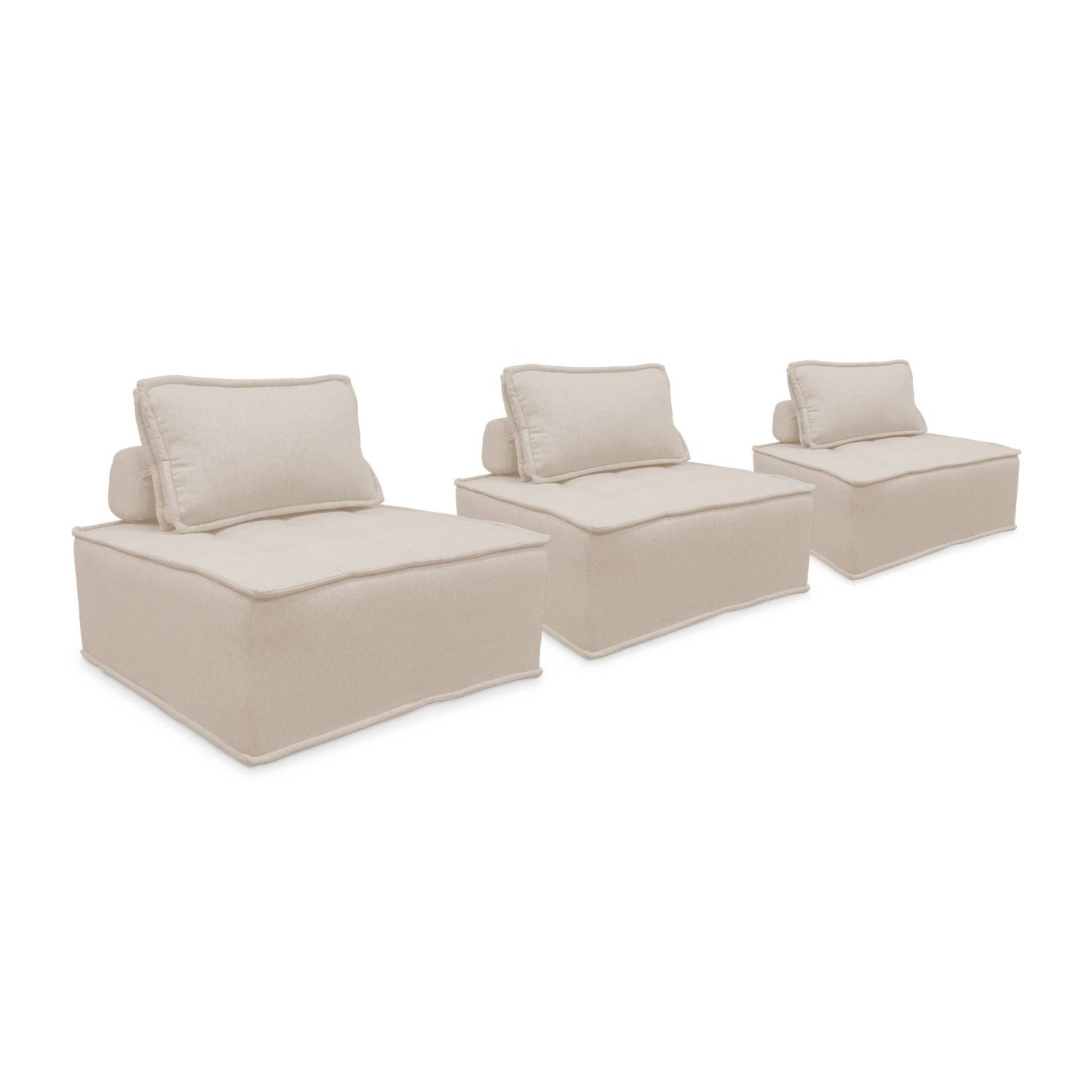 sweeek - Modulaire fauteuil in stof (x3)