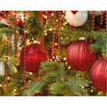 Decoris Kerstslinger - rood - kralen - 500 cm