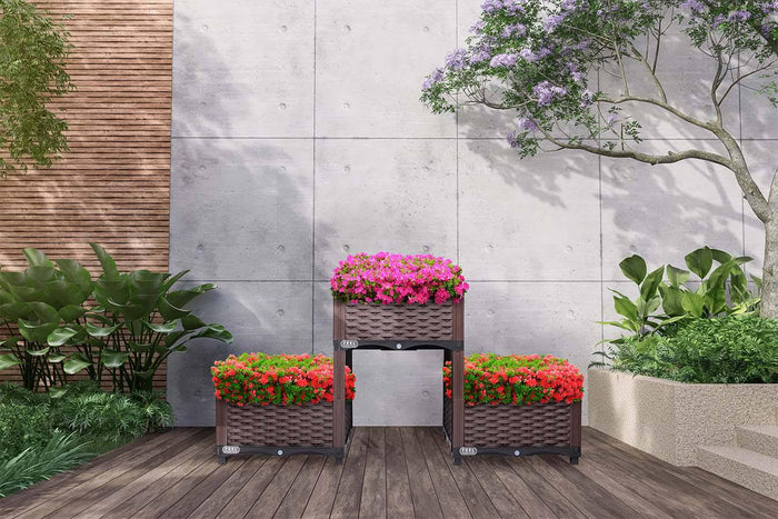 Feel Furniture - buiten plantenbak - Lota - Donkerbruin