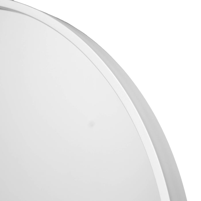 Fragix Boston wandspiegel rond - Wit - Metaal - Ø35cm