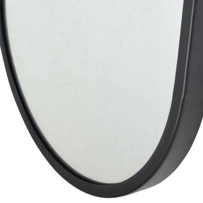 LOFT42 Industry Spiegel Ovaal - Metaal - Mat Zwart - 80x30