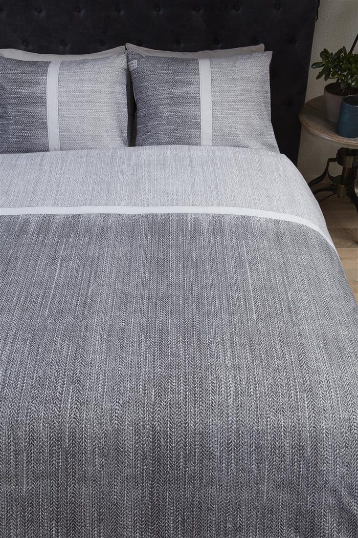 Riviera Maison Amsterdam Loft  dekbedovertrek - 200x200|220 - Grijs