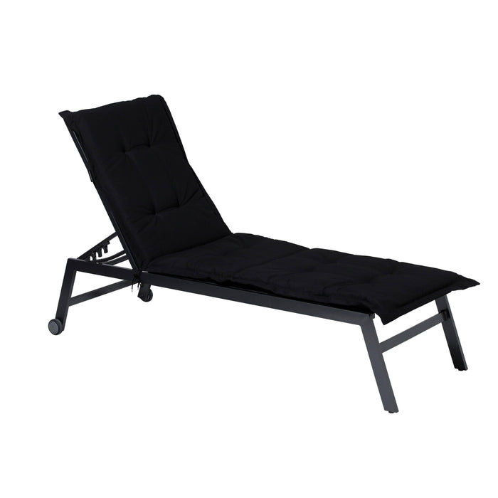 Madison - Ligbedkussen Panama black - Ca. 200x65 cm