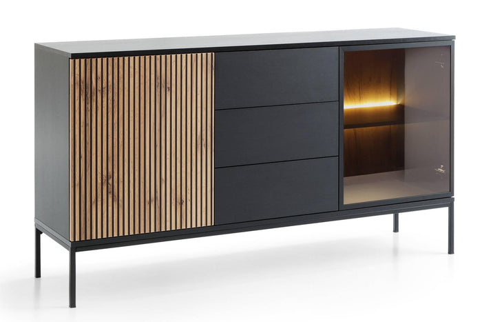 NADUVI Collection Ladekast Tiana 2-deurs met verlichting